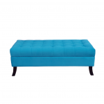 Banqueta Portofino Color Turquesa Patas Curvas