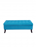 Banqueta Portofino Color Turquesa Patas Curvas