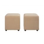 2 Pouff fijo de 45 x 45 cm (variedad de colores)