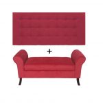 Banqueta + Respaldo de 2 Plazas (Variedad de Colores)
