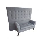 Banqueta + Respaldo de 2 plazas (variedad de colores)