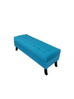 Banqueta Portofino Color Turquesa Patas Curvas - Imagen 3