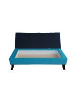 Banqueta Portofino Color Turquesa Patas Curvas - Imagen 4